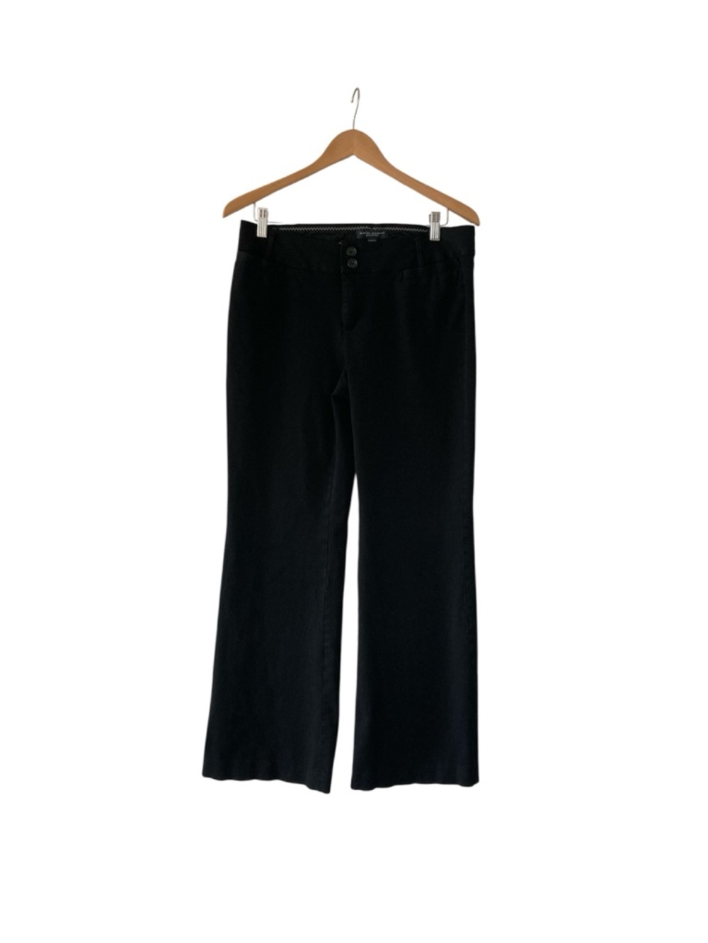 Banana Republic Black Jackson Fit Wide-Leg Trousers